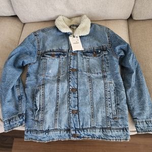 Unisex lined denim jacket